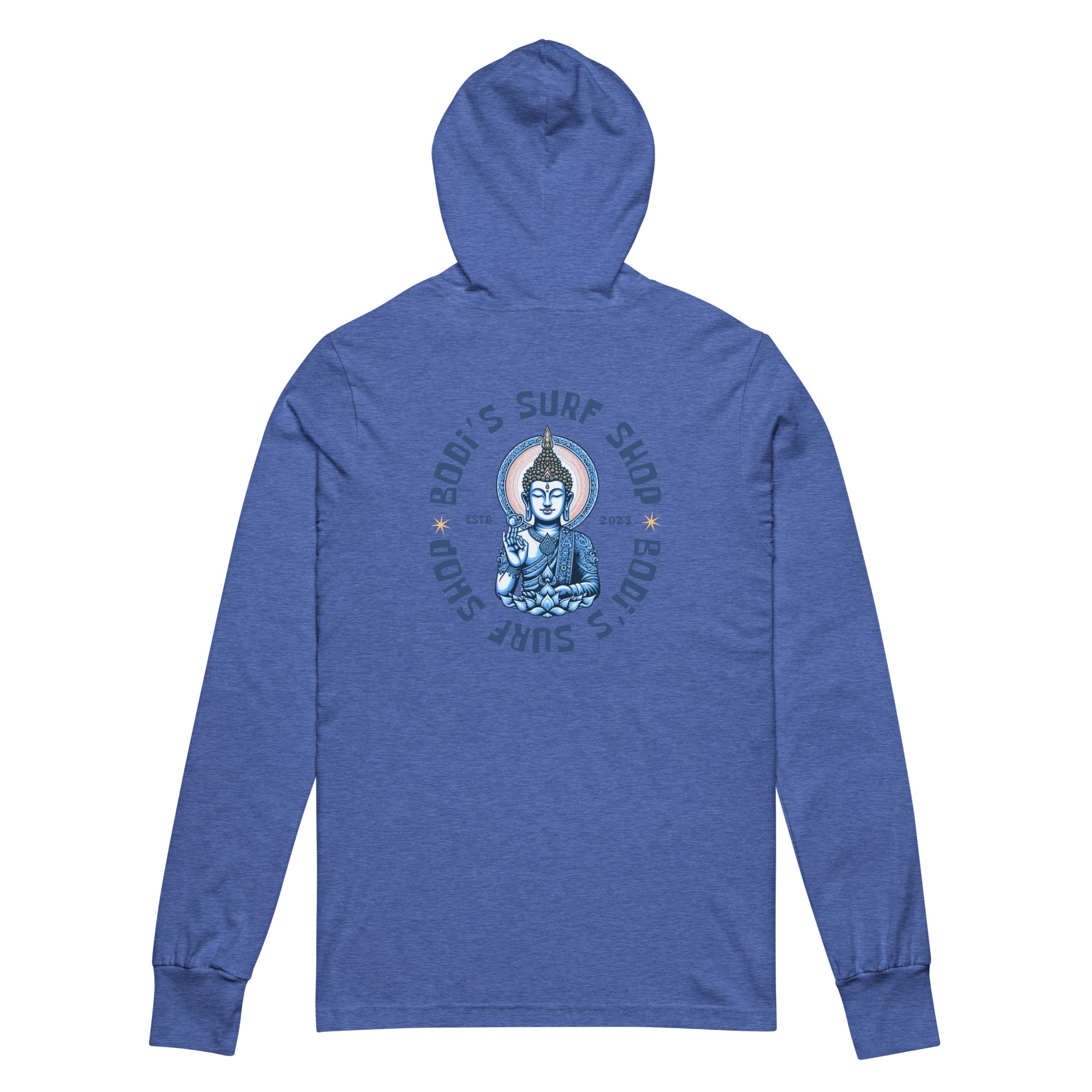 Bodi's Buddha Hooded long-sleeve tee